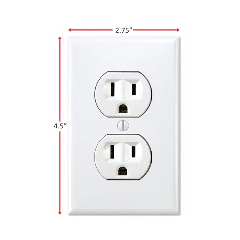 Fake Power Outlet Stickers (3 Pack) | Prank Wall Decals for Office and Home alternate view