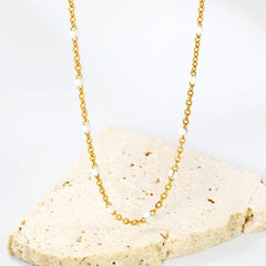 LUXUKISSKIDS Sweet Multicolor Drip-Oil Beads Necklace Women's Bohemia Stylish Clavicle C detail view