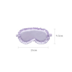 Silk Ruffle Sleep Eye Mask | Soft Blackout Eye Covers for Better Sleep detail view