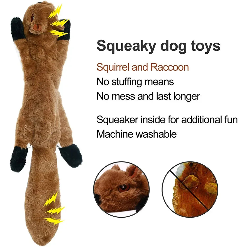 Squeaky Dog Toy | No Stuffing Plush Toy with Built In Sounders detail view