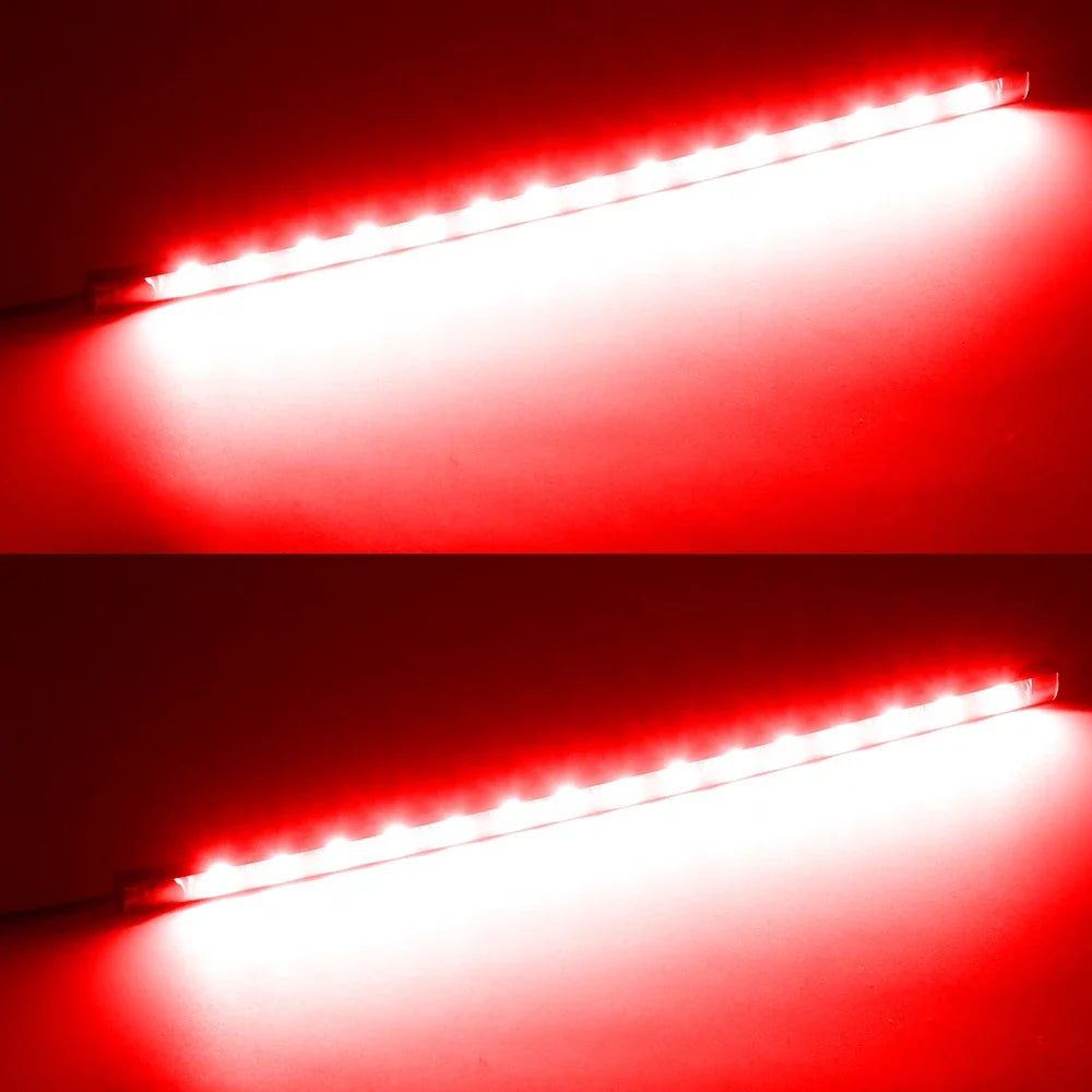 2pcs Car Ambient Lighting Strip | Waterproof 12V LED Decorative Neon Lamp for Auto Int close-up view