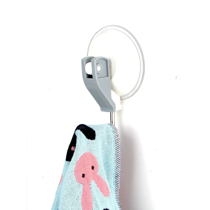 Suction Hook Strong Vacuum Power Home Storage Organizer Rack with Unique Style close-up view