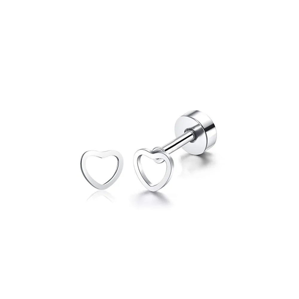 18 Pairs 14K Gold Plated Surgical Steel Screw Flat Back Stud Earrings Tiny Cartilage alternate view