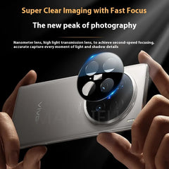 3D Camera Lens Tempered Glass For Vivo X200 Pro Back Camera Protector on Vivo X200 X200Pro Mini Black Lens Ring Film Cover Case