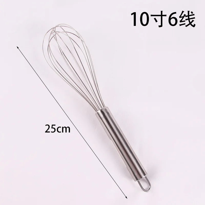 Stainless Steel Semi-Automatic Egg Beater | Hand Push Cream Blender for Kitchen Baking close-up view