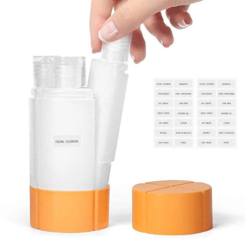 4-in-1 Leak-Proof Bottle 4 * 60ml for Travel Gym Camping Carry-On Travel Size Toiletr alternate view