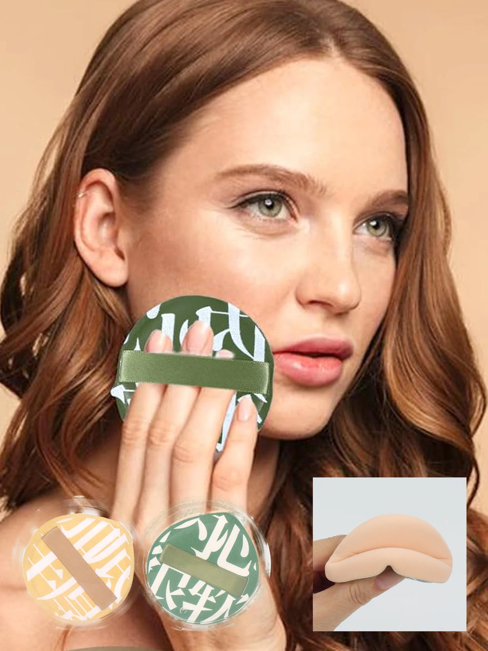 Soft Air Cushion Puff Makeup Blender Sponges | 3-Piece Elastic Marshmallow Foundation alternate view