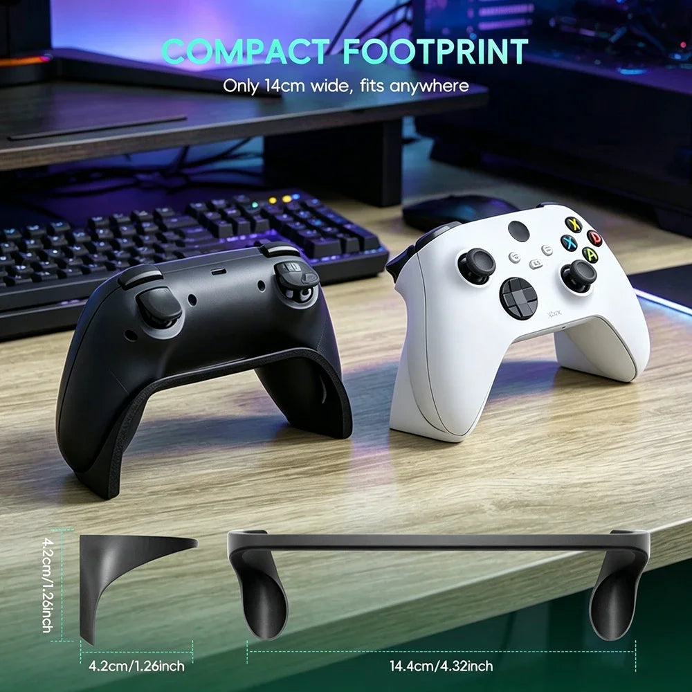 Data Frog Controller Stand for PS5 Xbox Series X, Minimalist Gamepad Display Stand, additional angle