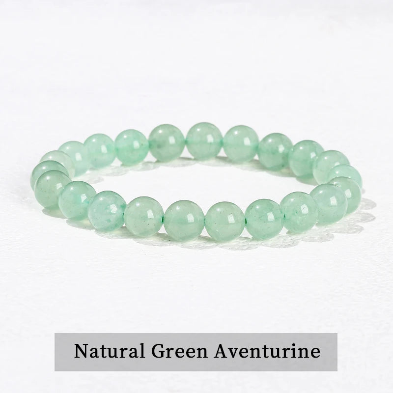 JD Natural Black Spectrolite Flash Smooth Beaded Bracelet Women Men 6 8 10mm Labrador lifestyle view