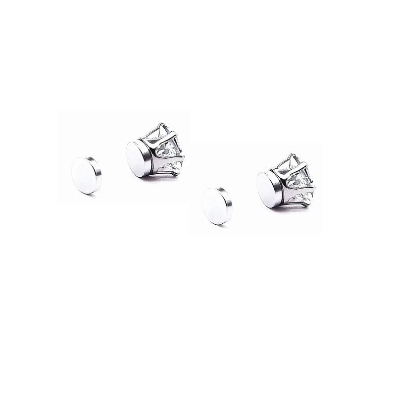 1/2pcs Simple Magnetic Earrings Ear Clips for Men Women, Stud Earring Zircon Ear Bone Co detail view