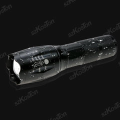 High Power LED Flashlight | Zoomable Aluminum Alloy Camping Torch detail view