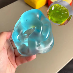Green Apple Stress Ball | Slow Rebound Squishy Sensory Toy for ADHD and Autism detail view