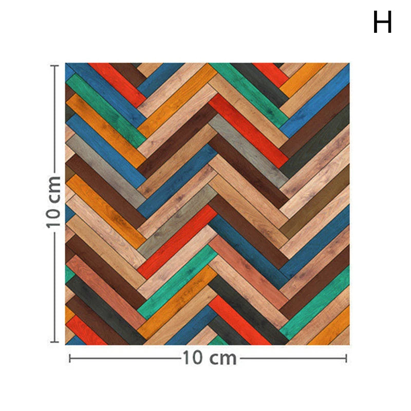1:12 Dollhouse Miniature Grain Floor Wallpaper Tiles Sticker | Bathroom Living Room Deco detail view