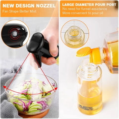 Oil Spray Bottle for Cooking | Kitchen Olive Oil Sprayer for BBQ Baking and Vinegar close-up view