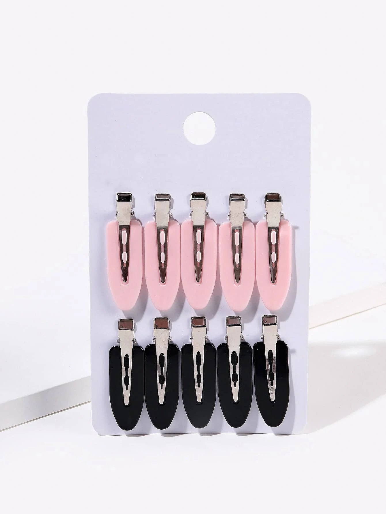 10pcs/set Bend Seamless Hair Clips Side Bangs Barrette Makeup Washing Face additional angle