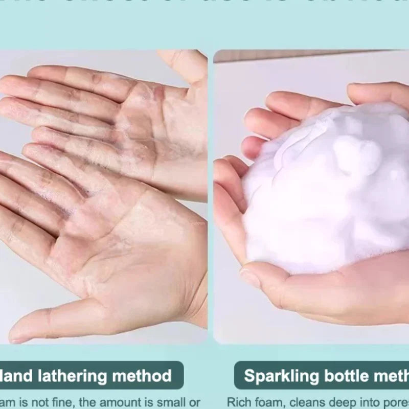 Portable Foam Soap Dispenser Manual Press Pump Bottle 250/450/650ml Foaming Liquid additional angle