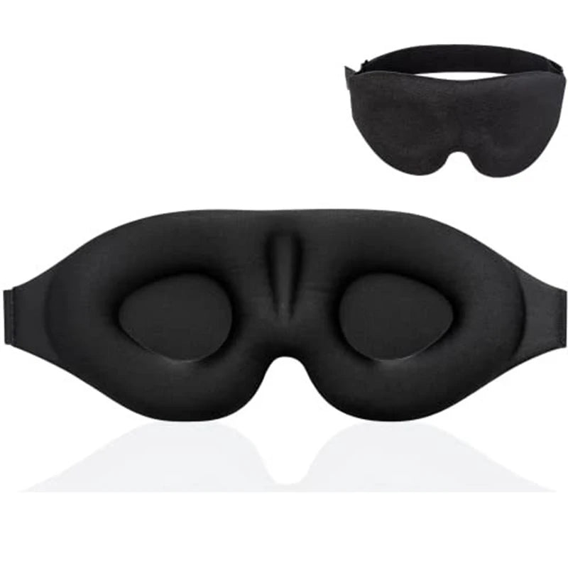 3D Sleeping Eye Mask | Soft Tiredness Relief Blindfold for Unisex alternate view