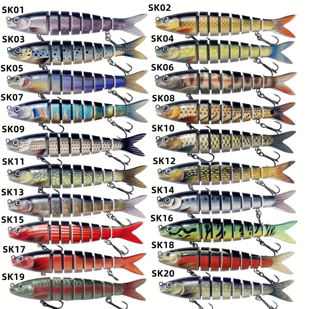 Fishing Lure Multi-Joint Fish Fishing Kit Slow Sinking Realistic Hard Lure Swimbait Fres detail view