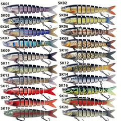 Fishing Lure Multi-Joint Fish Fishing Kit Slow Sinking Realistic Hard Lure Swimbait Fres detail view