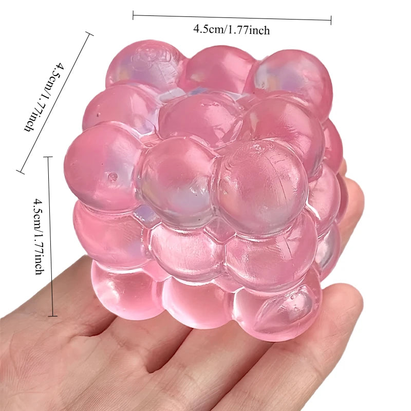 Squishy Maltose Fidget Toy | Bright Soft Colored Cubic Squeeze Stress Relief lifestyle view