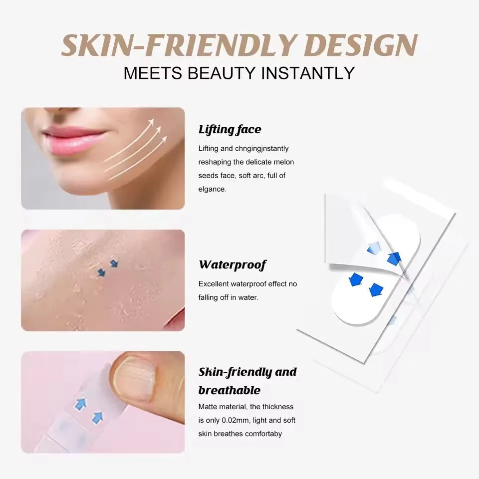 V Thin Face Lift Tape | Invisible Face Lifter Sticker for Chin and Jawline alternate view