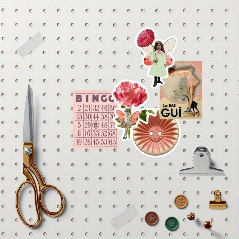 50pcs Cute Pink Cartoon Stickers | Aesthetic Decals for Laptop, Scrapbook, and Stationer detail view