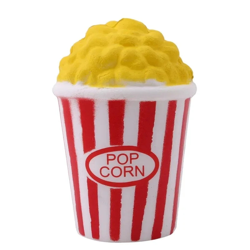 Popcorn Squeeze Toys Kawaii Food Fries Chips Milk Box Slow Rising Soft Squeeze Toy Fu alternate view