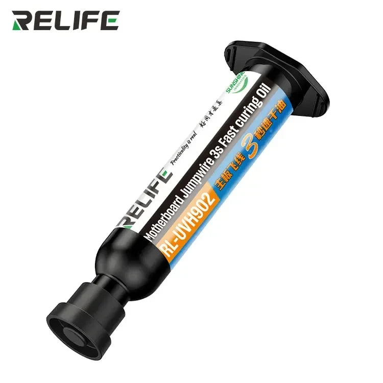 RELIFE 3 Seconds Quick Drying UV Oil | PCB Repair & Solder Mask Tool lifestyle view