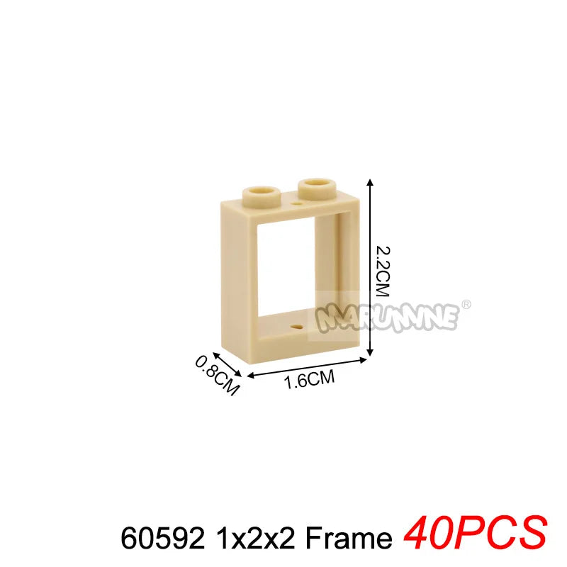 Marumine Window and Door Building Blocks | Compatible City House Parts Set alternate view