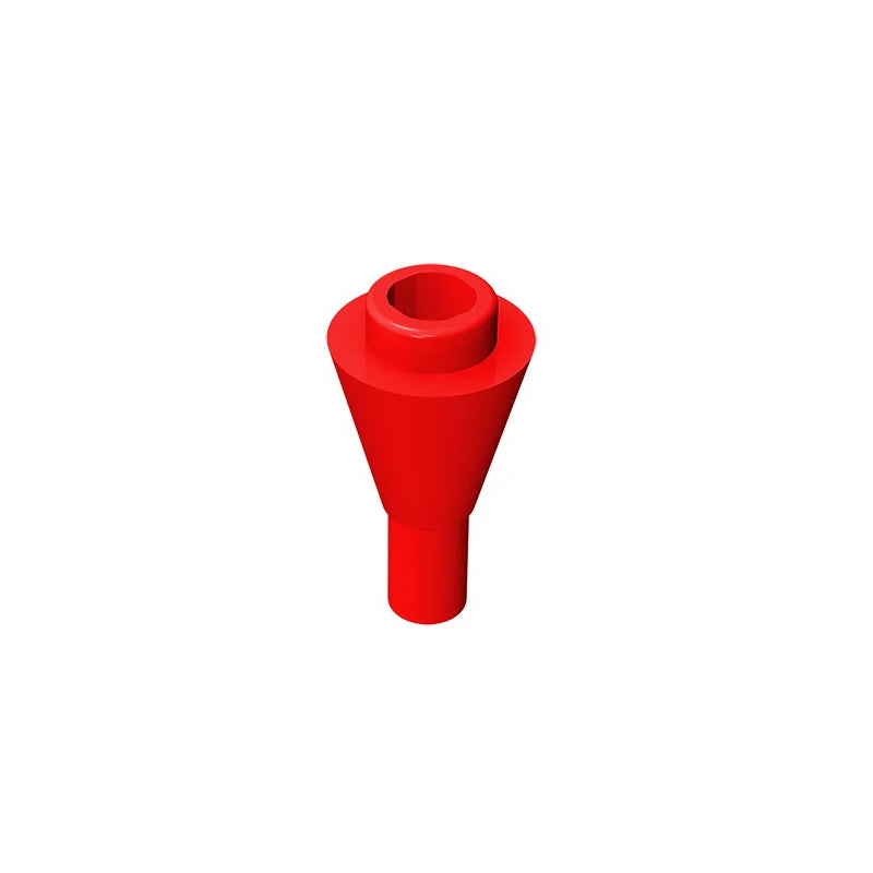 Gobricks GDS-1138 Cone 1 x 1 Inverted with Bar | Building Block for DIY Creations lifestyle view