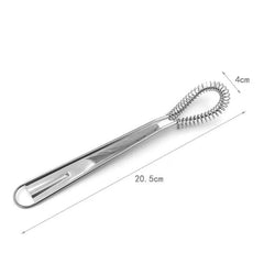 Stainless Steel Spring Manual Whisk | Handheld Mini Egg Beater for Smooth Mixing alternate view
