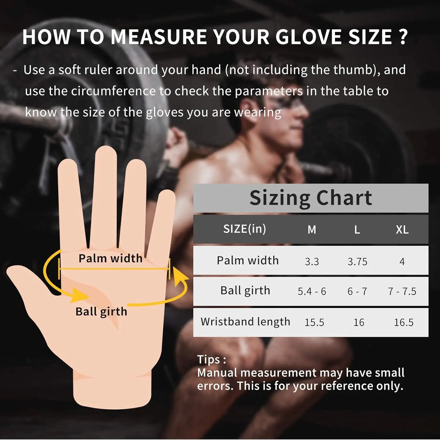 Gym Gloves for Men Women | Fitness Weight Lifting Gloves with Wrist Support close-up view