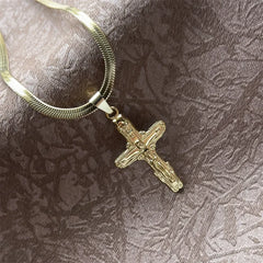 Stainless Steel Jesus Cross Necklace | Christian Pendant Jewelry for Men and Women alternate view