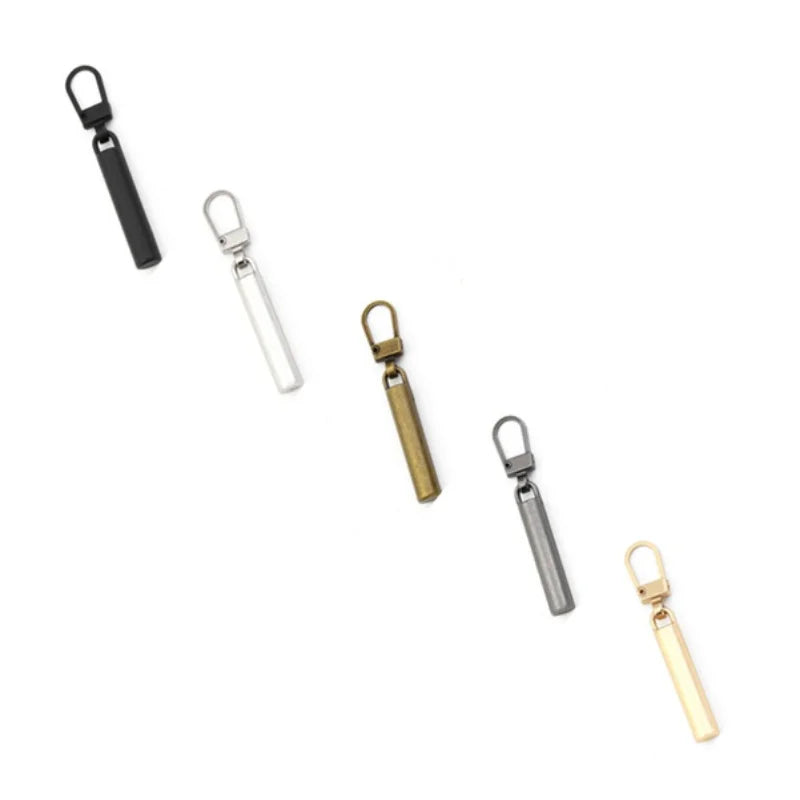5/10PC Zipper Slider Puller Instant Zipper Repair Kit Replacement Broken Buckle Travel close-up view