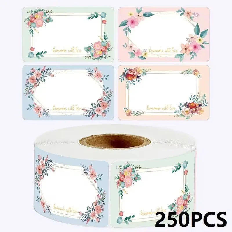 Sunflower Sticker Roll Pack | 50-250 Custom Name Labels for Home Organizing lifestyle view