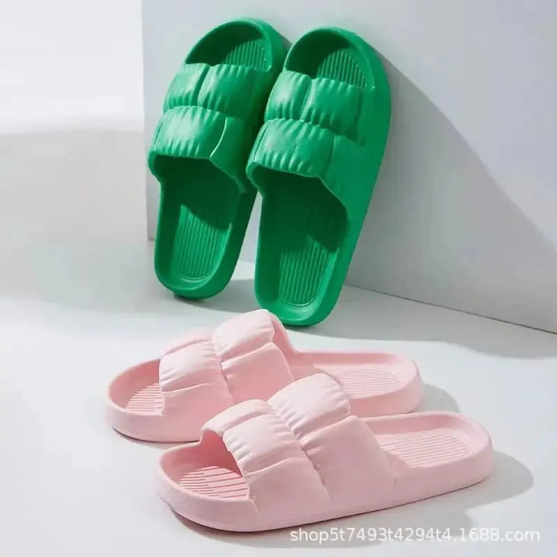 Women Soft Sole Cloud Slippers Thick Platform Indoor Outdoor Beach Sandals Summer EVA alternate view
