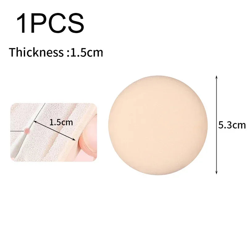 1-10pcs Round Square Triangle Shape Makeup Sponge Puff Dry Wet Dual-use Soft Cotton additional angle