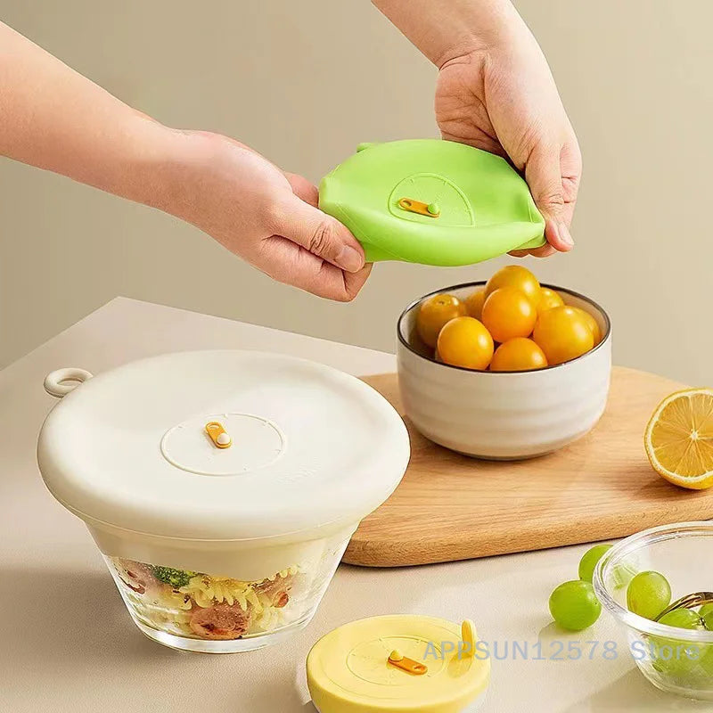 Reusable Self Sealing Lid Silicone Stretch Lids Universal Lid Silicone Bowl Pot Lid S alternate view