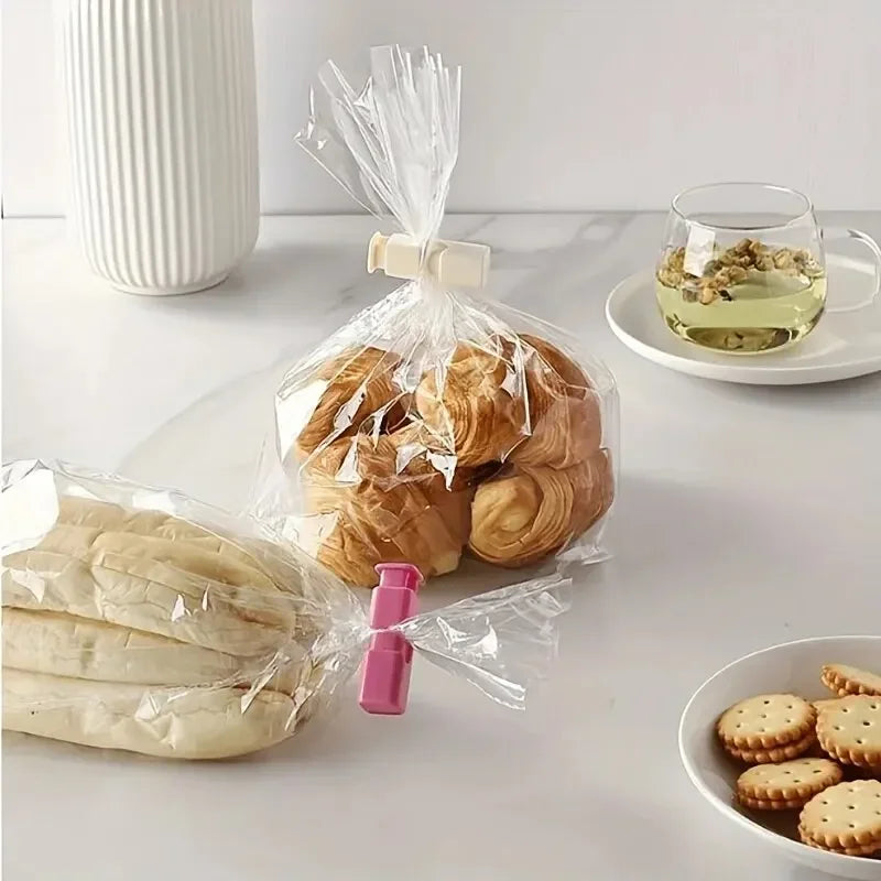10pcs Food Sealing Clips, Snack Bag Clips, Moisture-proof Fresh-keeping Clips, Plasti lifestyle view