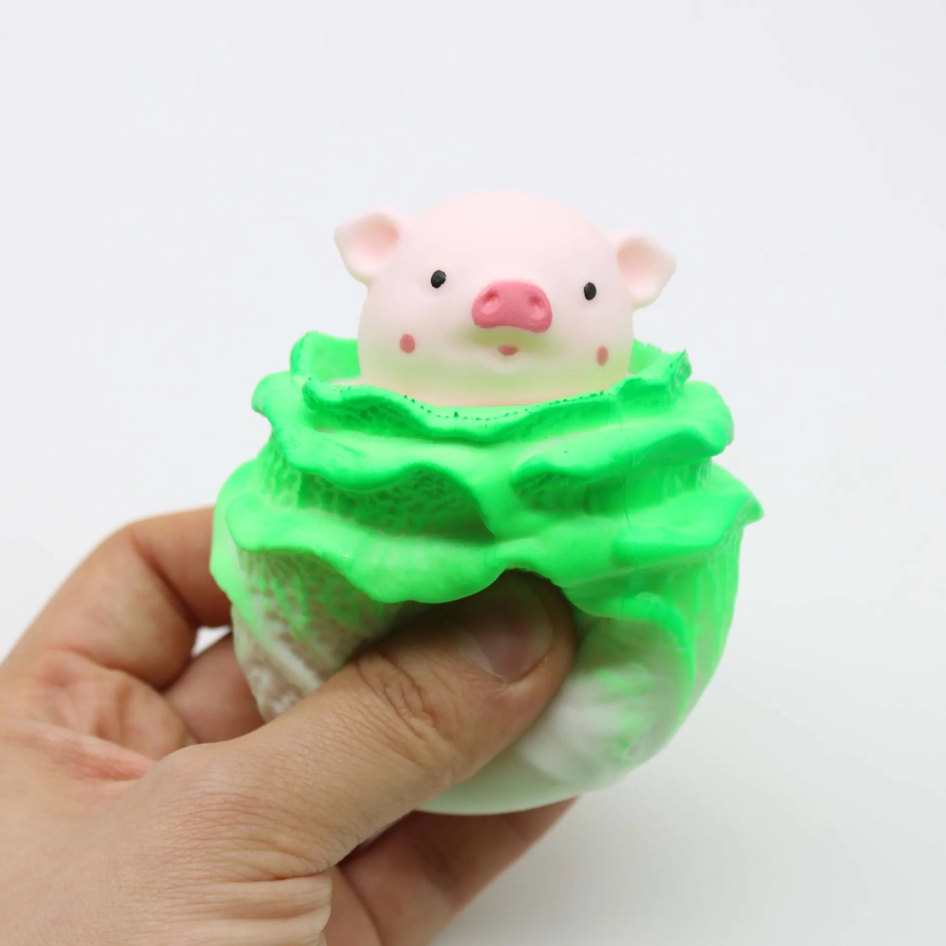 Anti-Stress Toy Cabbage Pig Squeeze Fidget Toys Tpr Squishy Anti Stress Funny Stress R close-up view