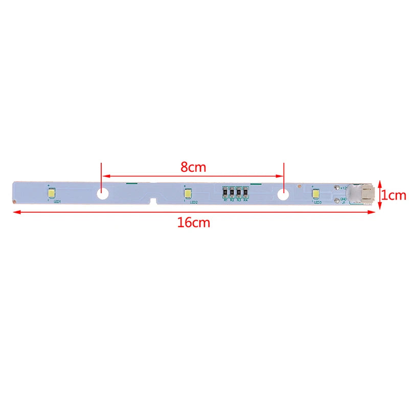 2PCS Refrigerator LED Light Strip Replacement for RONGSHENG HISENSE | DC 12V 2W E34 additional angle