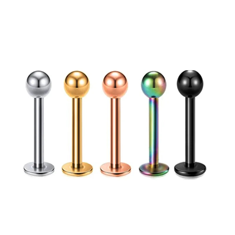5pcs Tragus Stud Earring Set | Heart CZ Cartilage Piercing Jewelry detail view