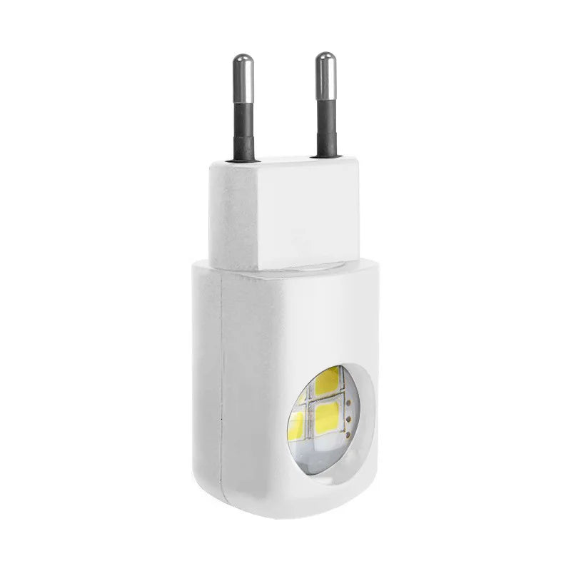 Mini LED Night Light with Twilight Sensor | Plug-In Wall Socket Lamp for Kids Room close-up view