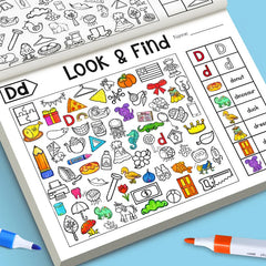 Look and Find Activity Book for Kids with Hidden Objects Focus Attention Practice Fun Co detail view