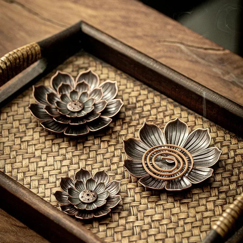 Porous Lotus Incense Holder | Zen Incense Burner Tray alternate view