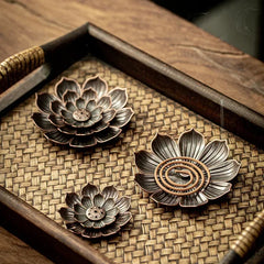 Porous Lotus Incense Holder | Zen Incense Burner Tray alternate view