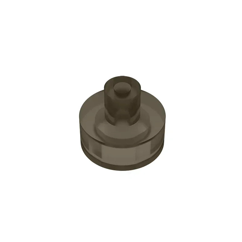 Gobricks Tile Round 1x1 with Bar and Pin Holder | Compatible Building Block detail view