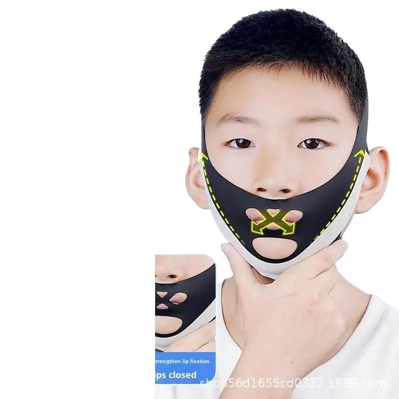 Mouth Breathing Correction Belt | Anti Snoring Chin Strap for Kids and Adults additional angle