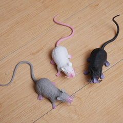 Fake Small Rat Lifelike Mouse Model Prop Scary Trick Prank Toy Horror Halloween Party De detail view