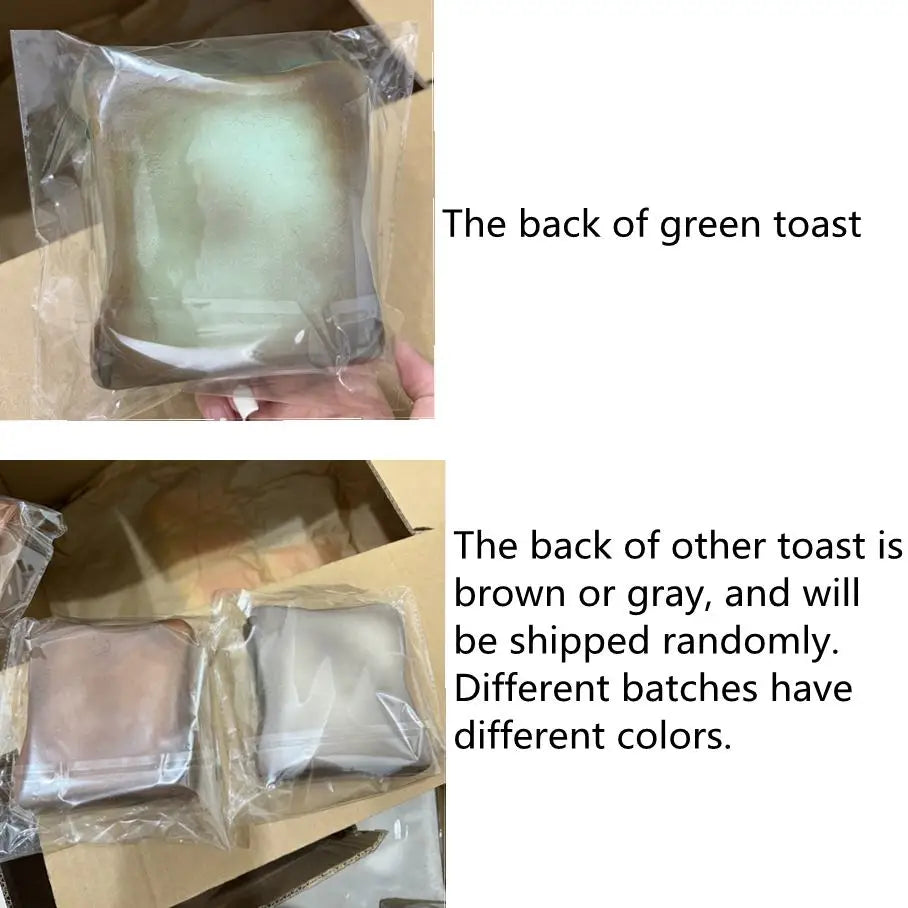 Toast Squeeze Stress Relief Toy | Soft Simulated Bread Fidget Toy lifestyle view
